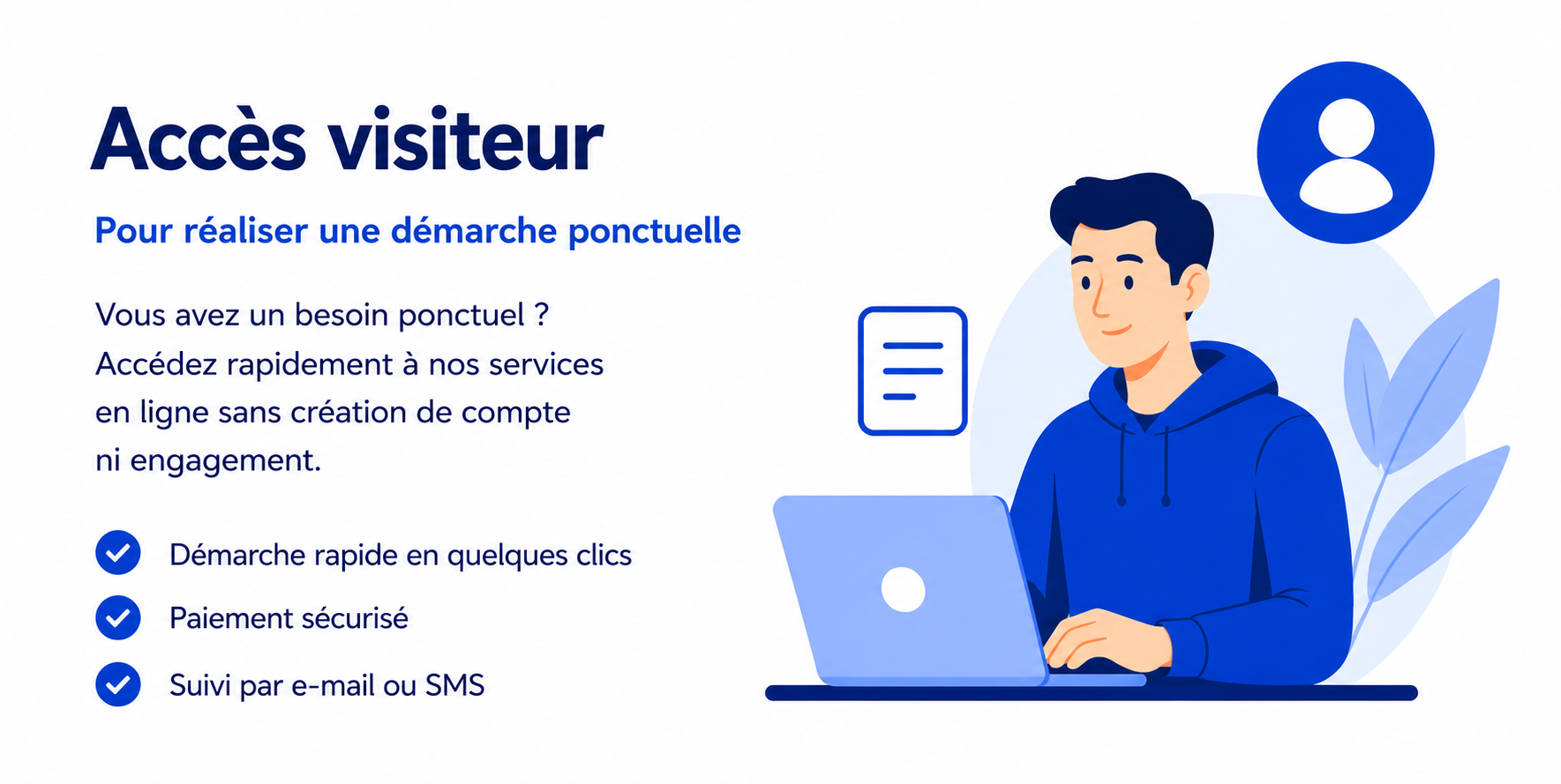 Accéder en tant que visiteur
